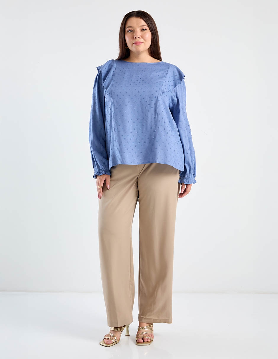 Blusa manga larga para mujer 3