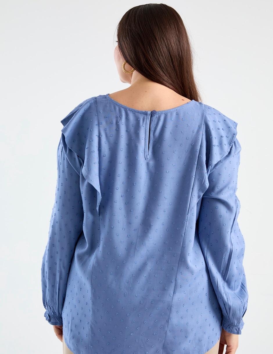 Blusa manga larga para mujer 6