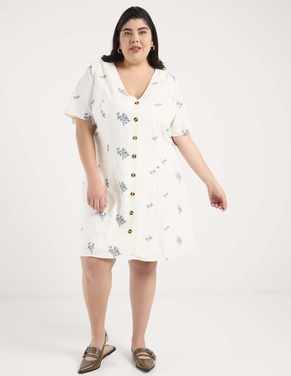 Vestido a la rodilla casual para mujer 3
