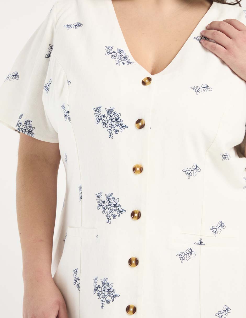 Vestido a la rodilla casual para mujer 2