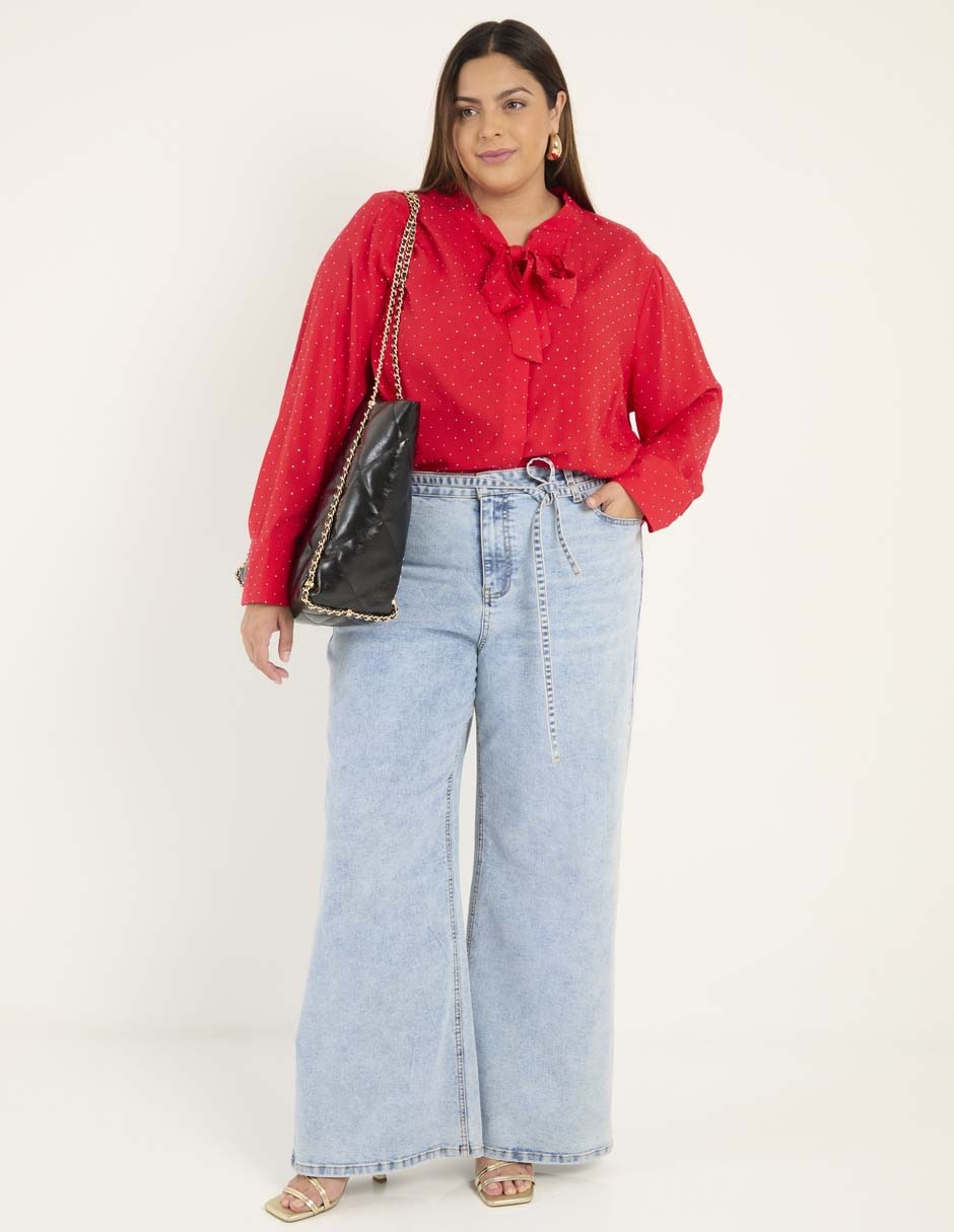 Blusa manga larga para mujer 7