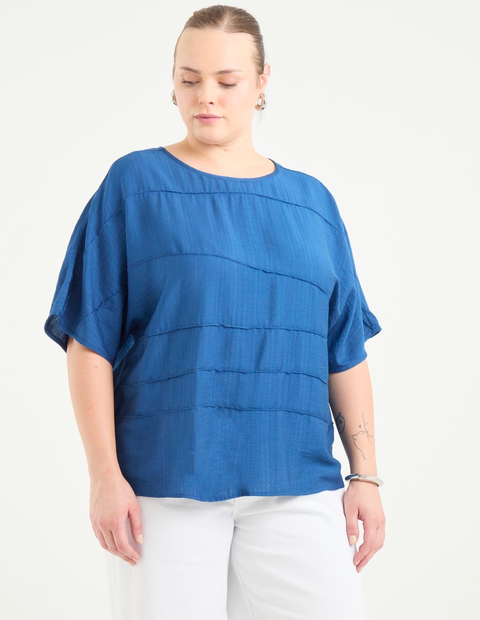 Blusa manga al codo para mujer 1