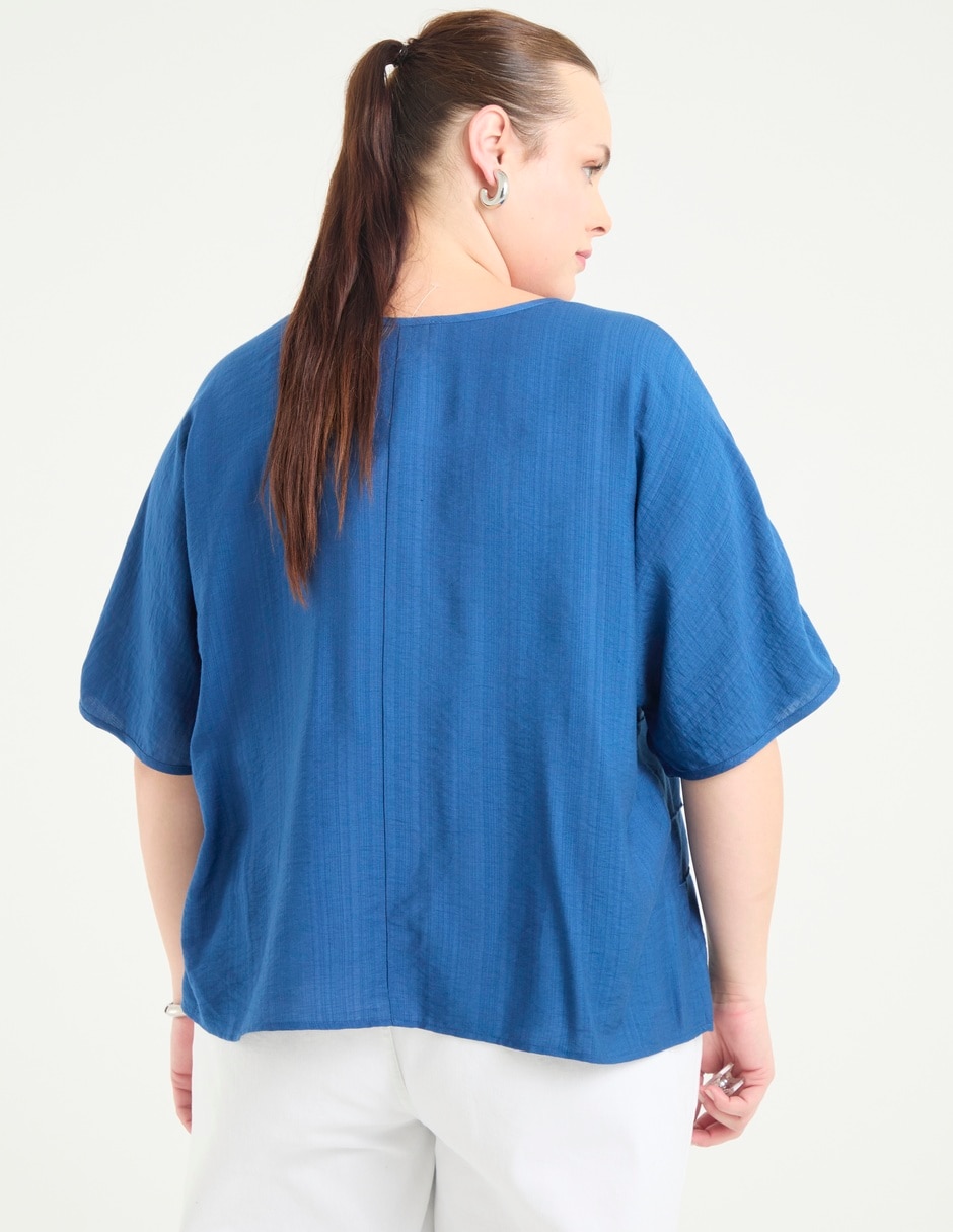 Blusa manga al codo para mujer 5