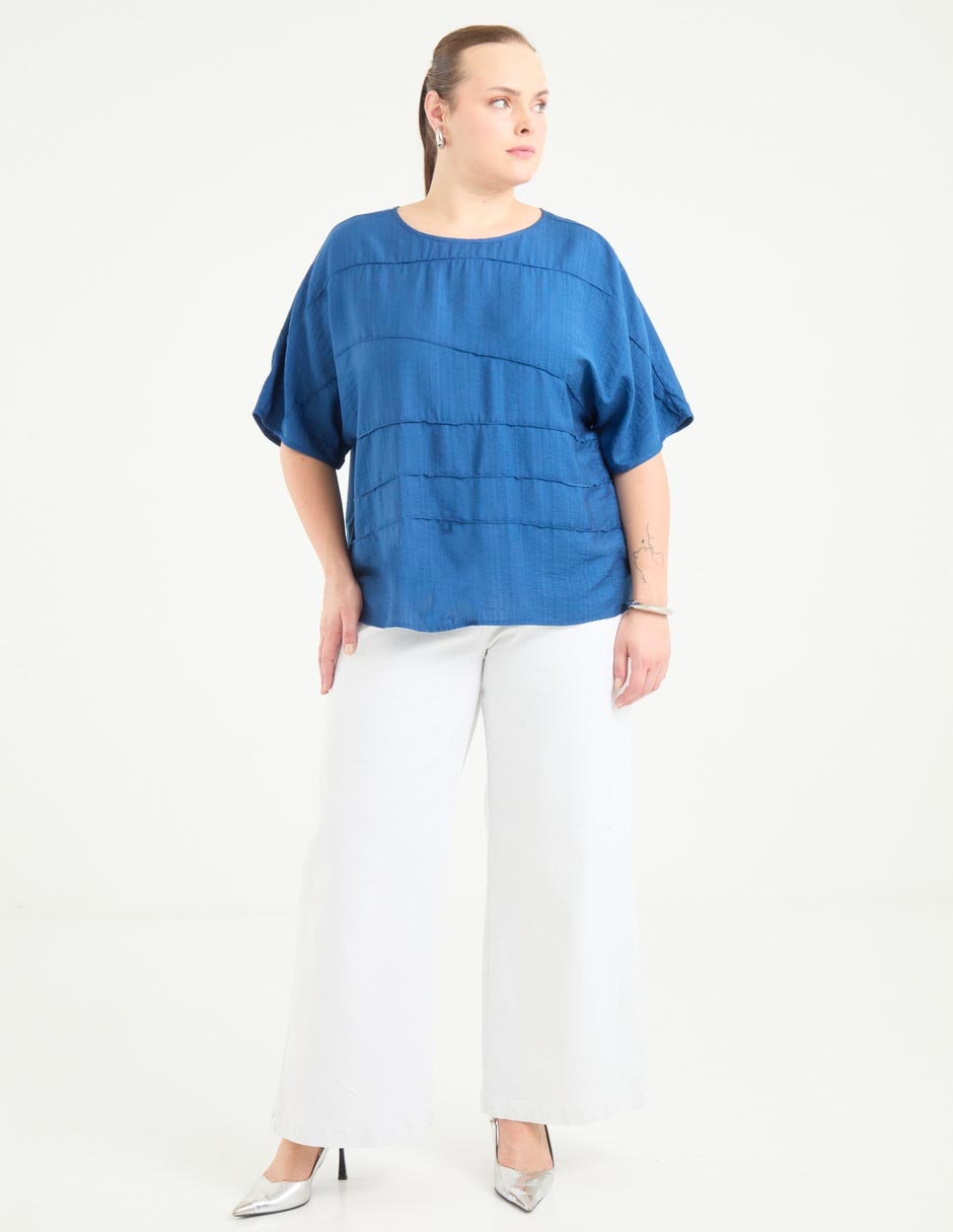 Blusa manga al codo para mujer 6