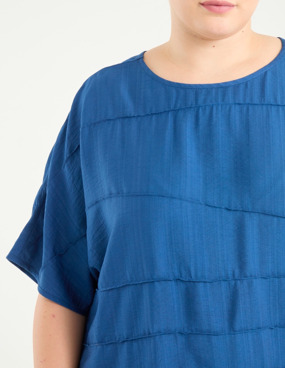 Blusa manga al codo para mujer 7