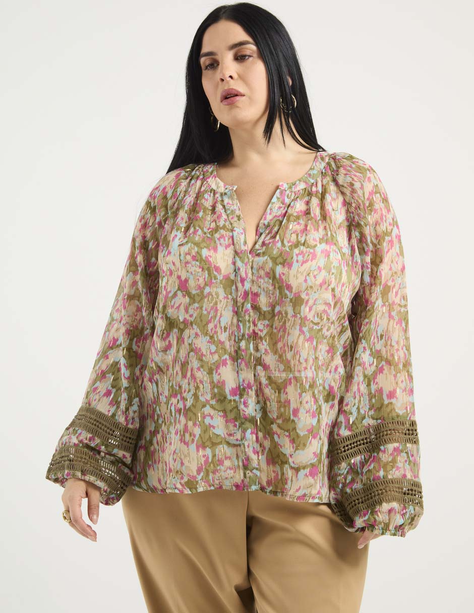 Blusa manga larga para mujer 1