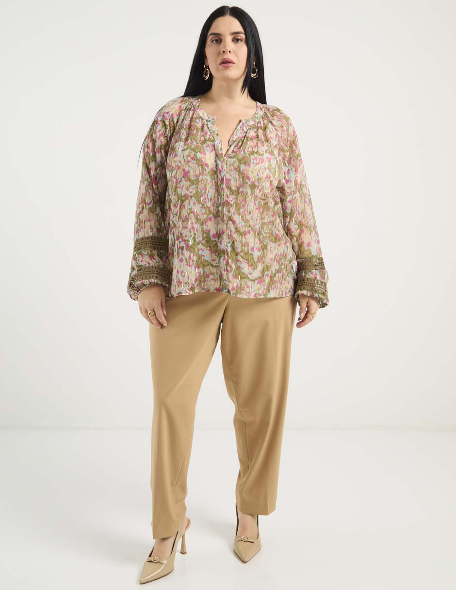 Blusa manga larga para mujer 7