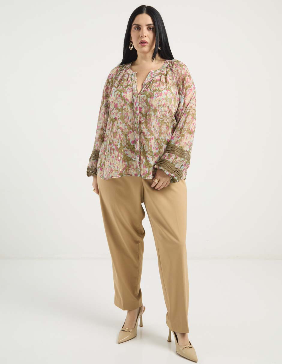 Blusa manga larga para mujer 8