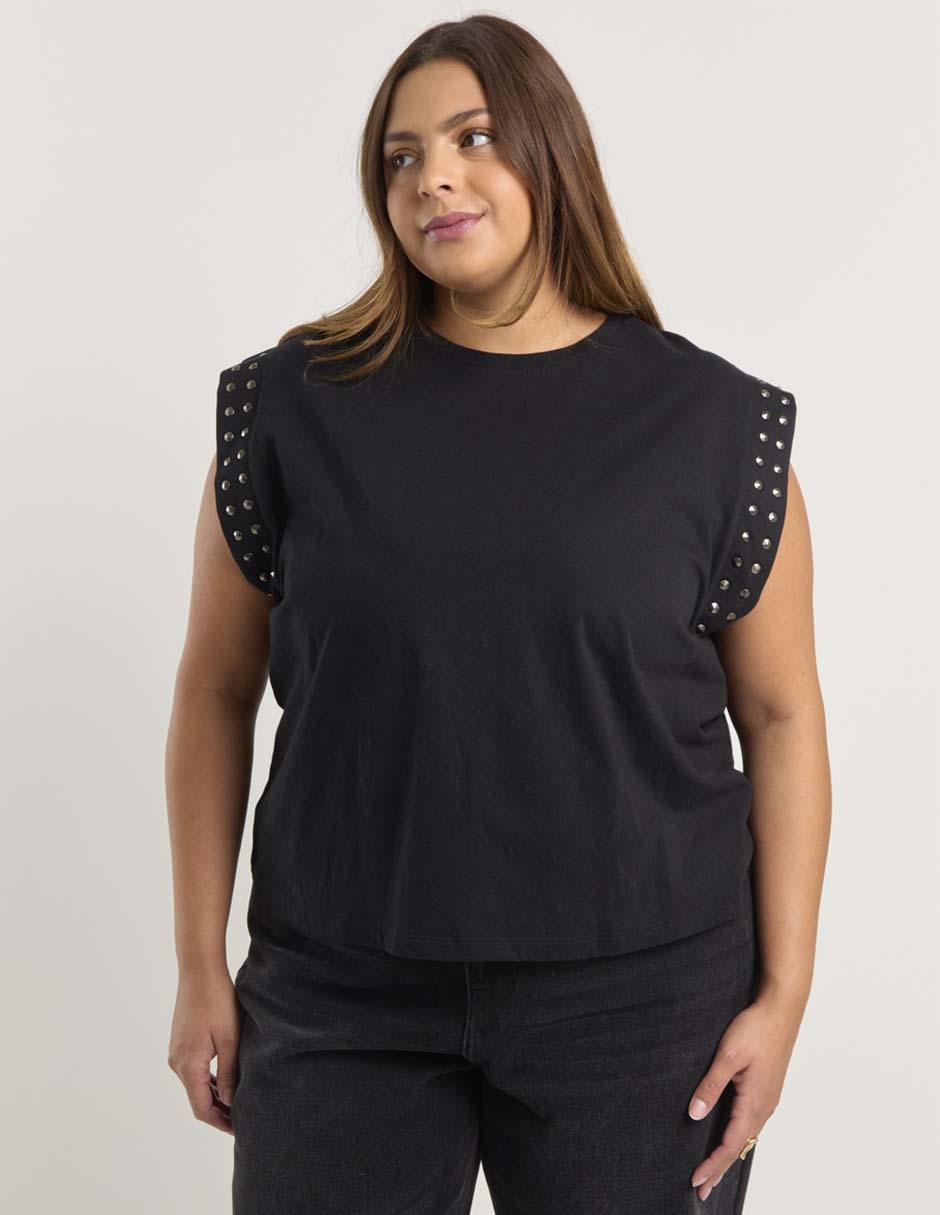 Playera manga corta cuello redondo para mujer Playera manga corta cuello redondo para mujer