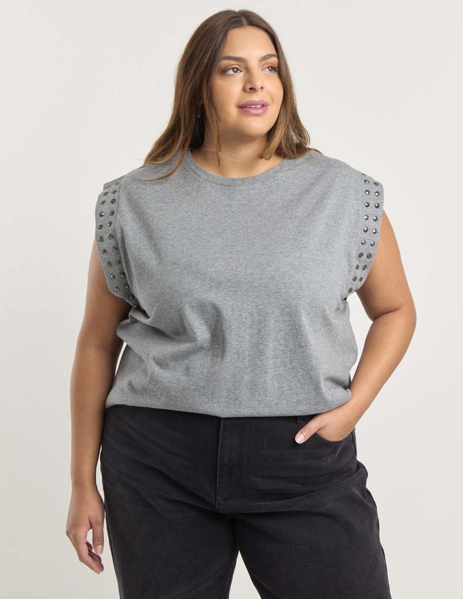 Playera manga corta cuello redondo para mujer Playera manga corta cuello redondo para mujer