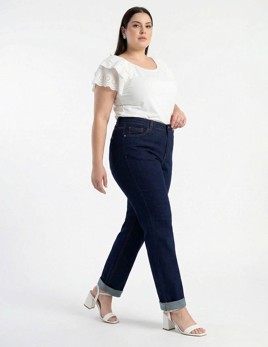 Jeans amplio para mujer 4