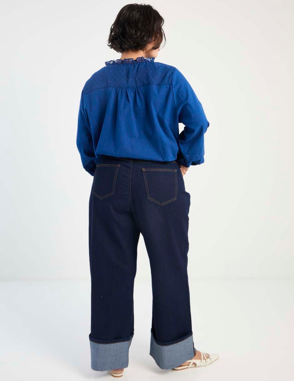 Jeans amplio para mujer 4