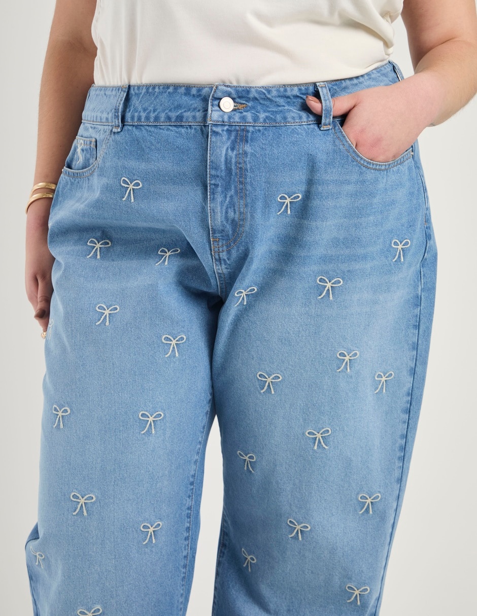 Jeans straight para mujer 2