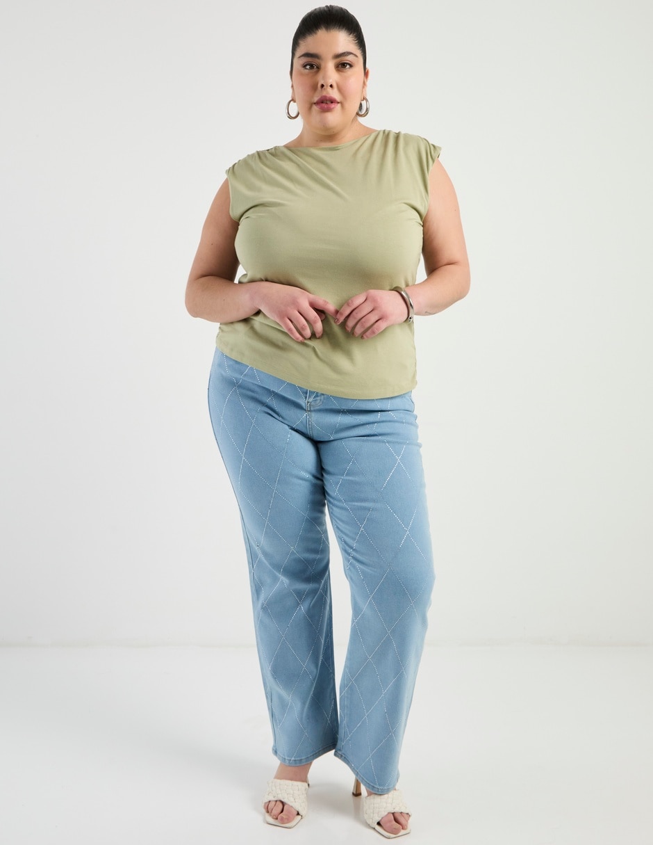 Jeans amplio para mujer 5