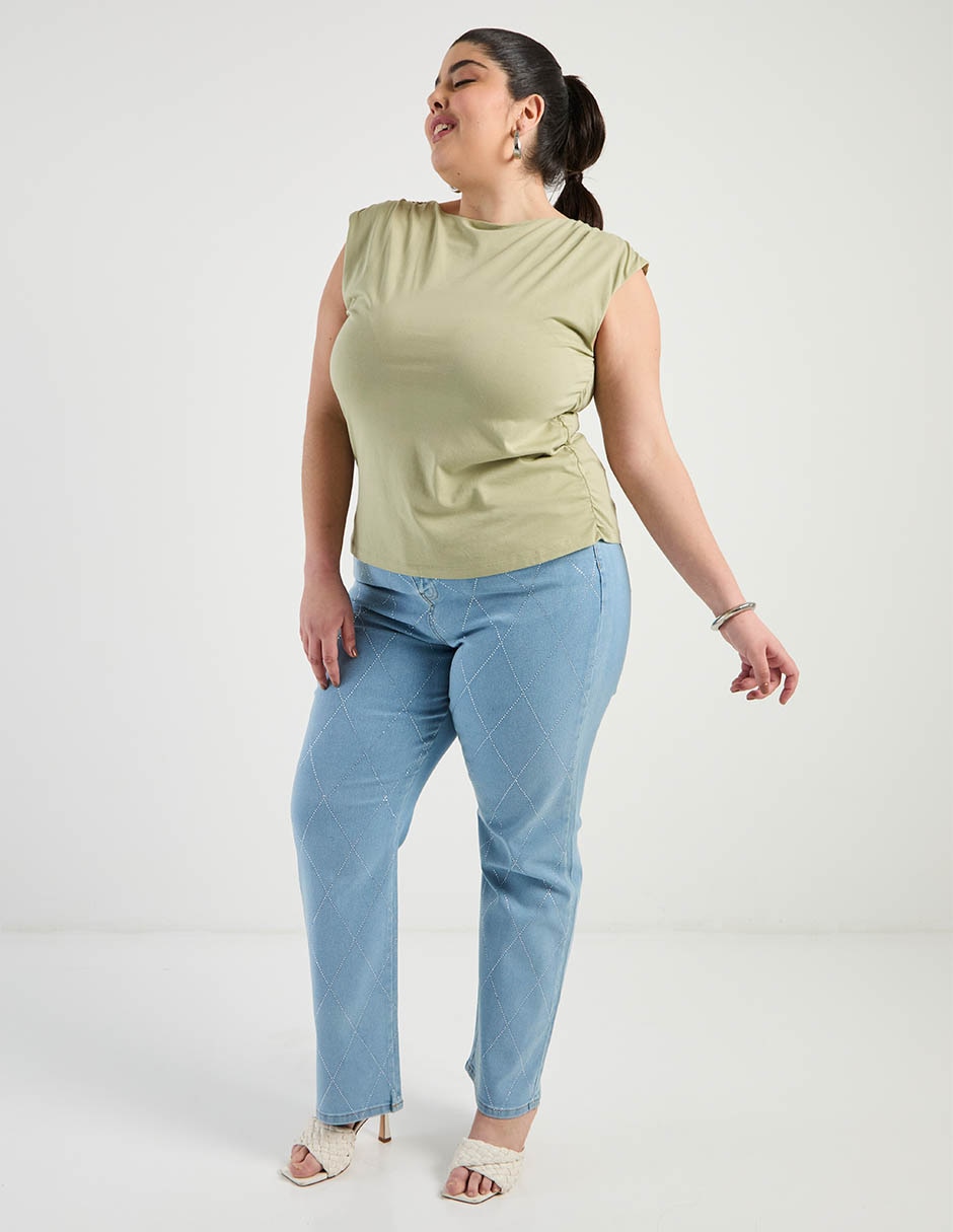 Jeans amplio para mujer 4