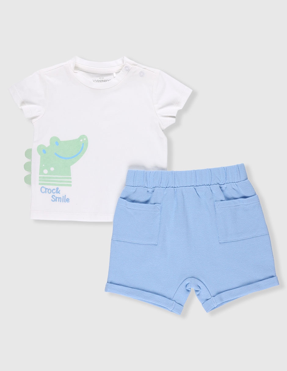 Conjunto casual de algodón para bebé niño Conjunto casual de algodón para bebé niño