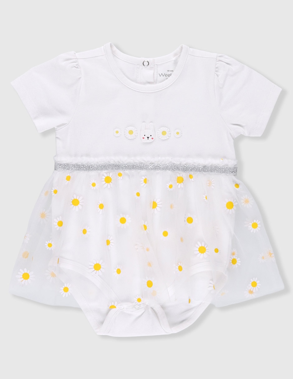 Vestido manga regular para bebé niña