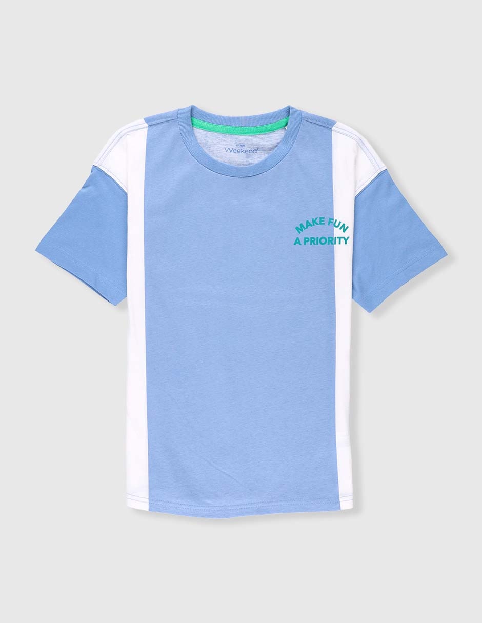 Playera manga corta para niño