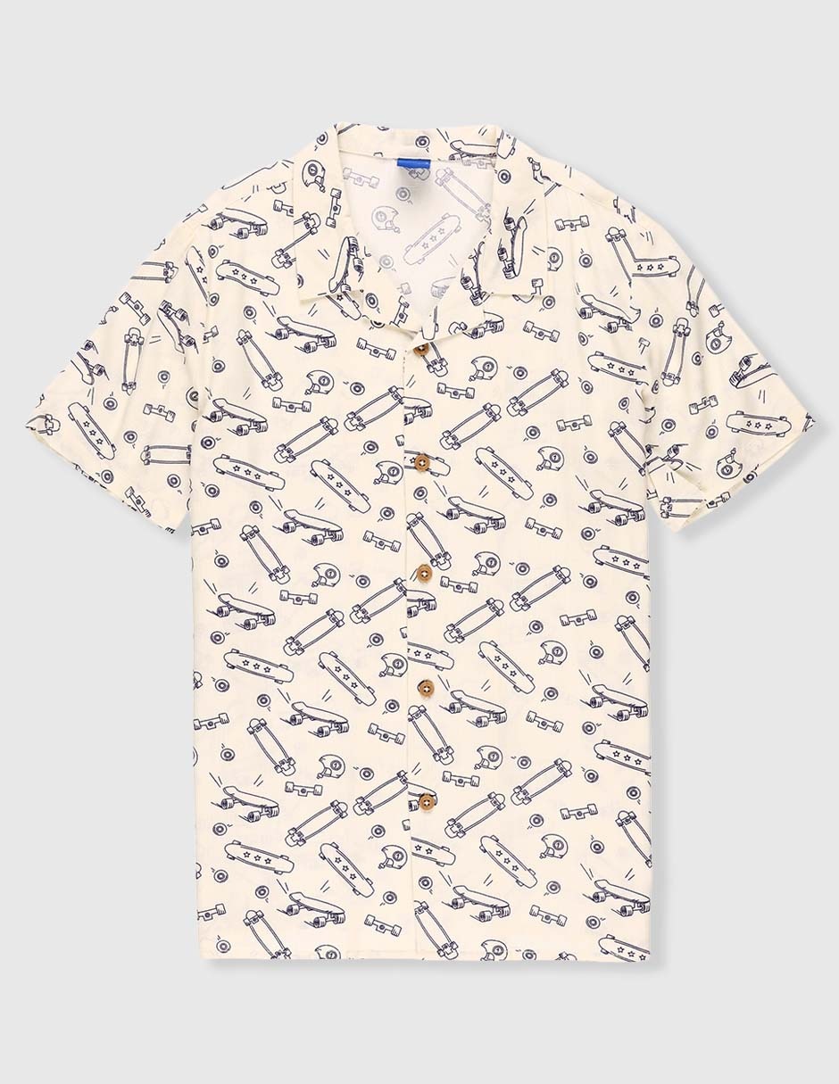 Camisa casual manga corta para niño