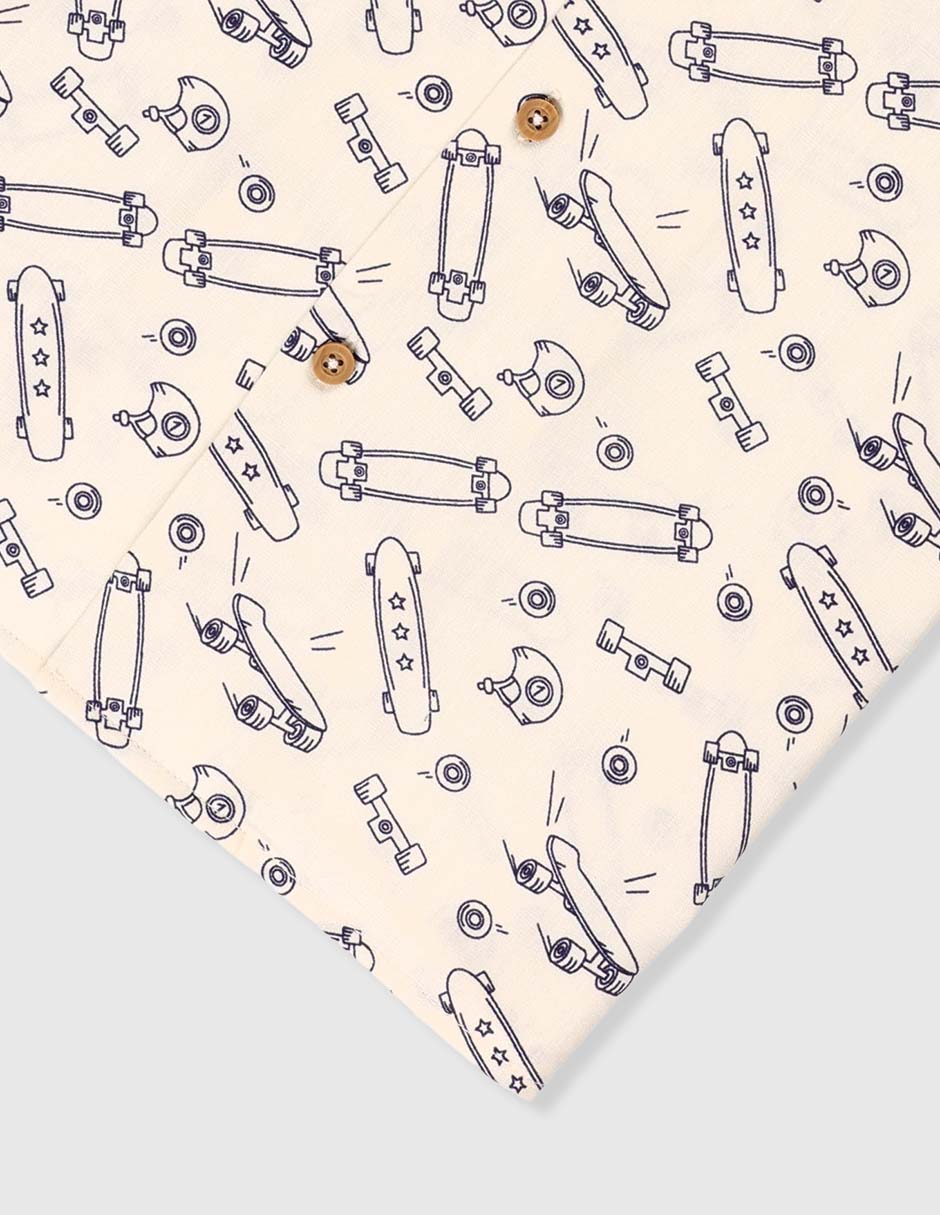 Camisa casual manga corta para niño