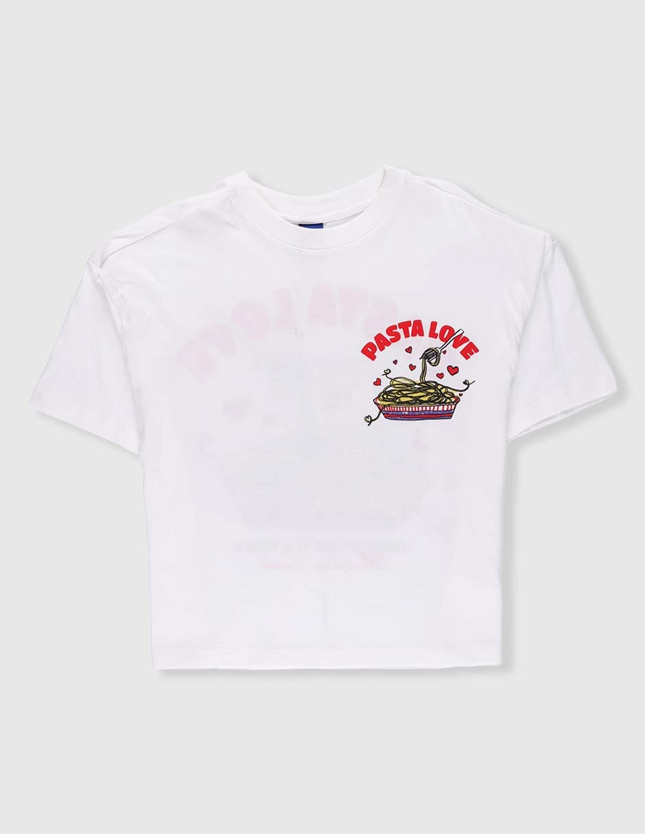 Playera manga corta para niña Playera manga corta para niña