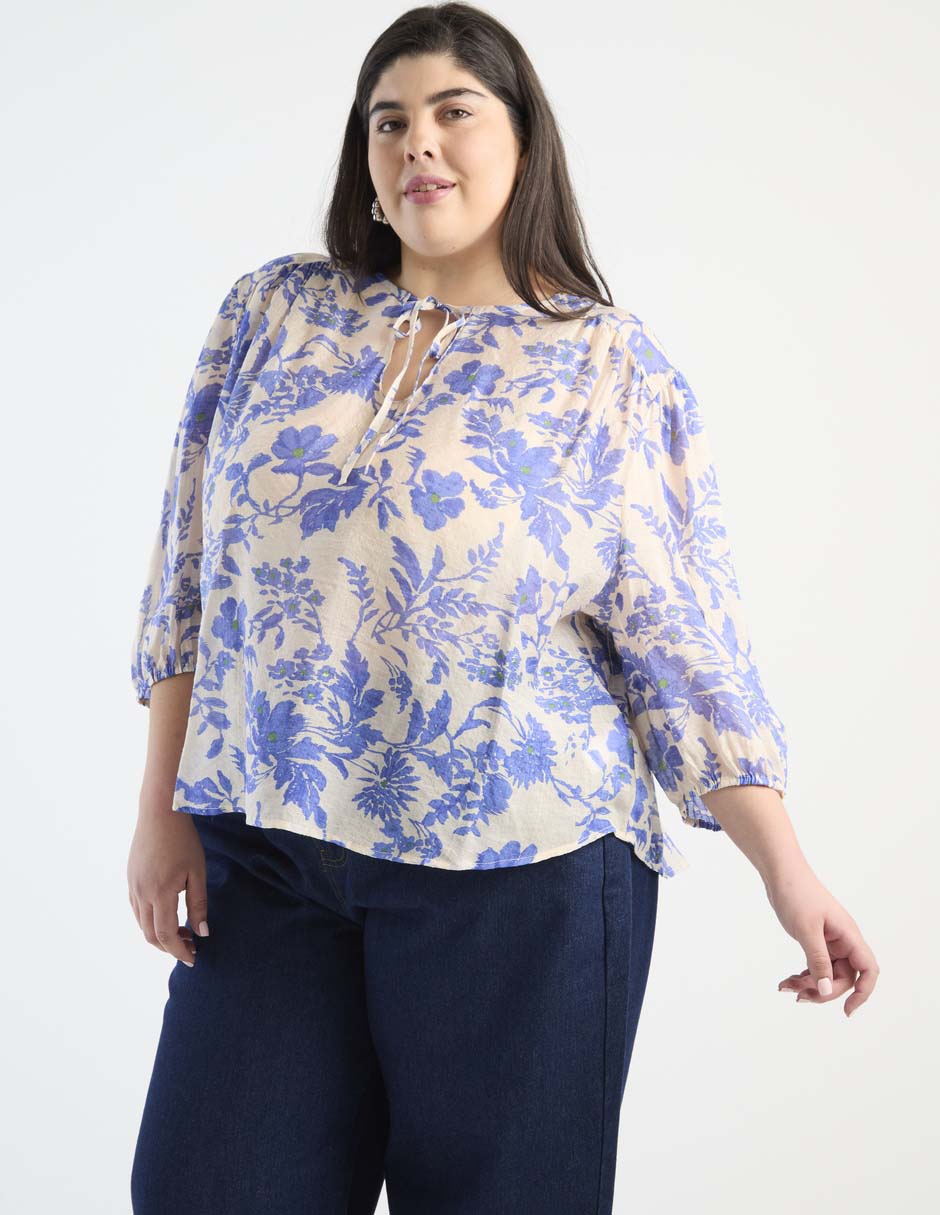Blusa manga 3/4 para mujer 1