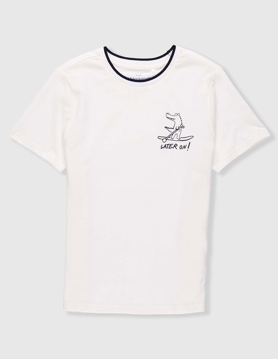 Playera Weekend manga corta para bebé niño