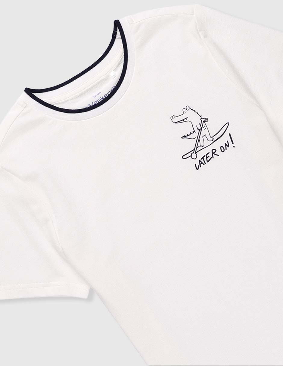 Playera Weekend manga corta para bebé niño
