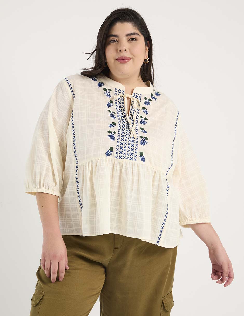 Blusa manga 3/4 para mujer 1