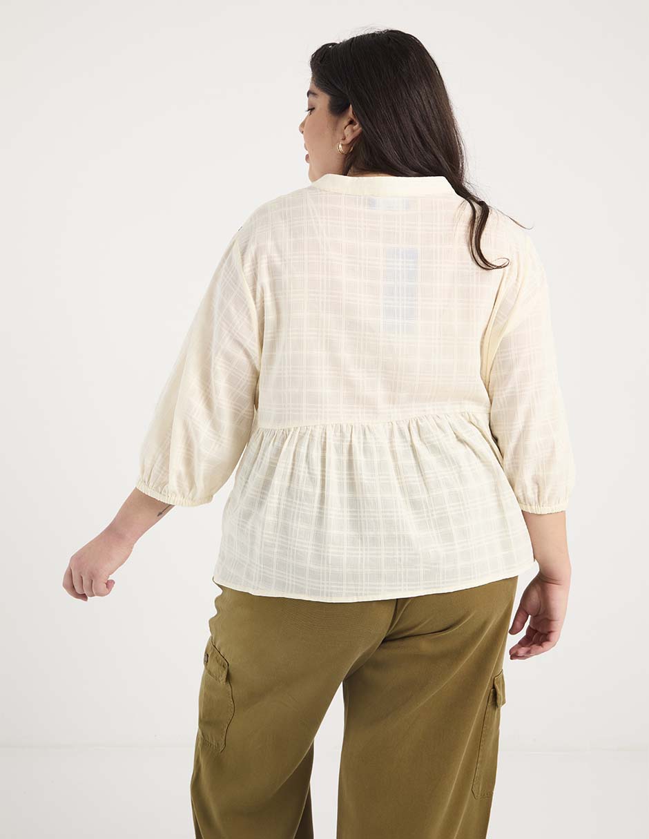 Blusa manga 3/4 para mujer 5