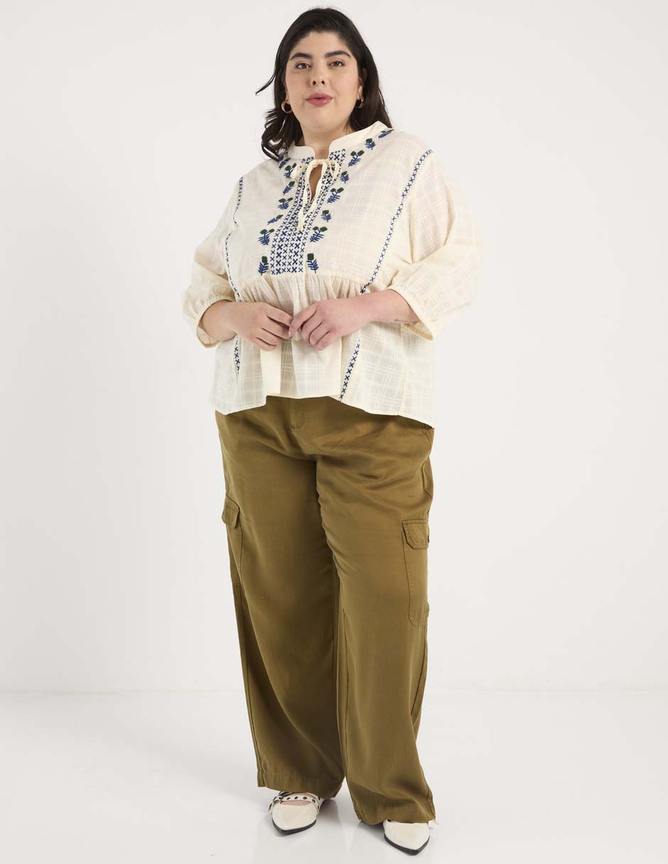 Blusa manga 3/4 para mujer 6
