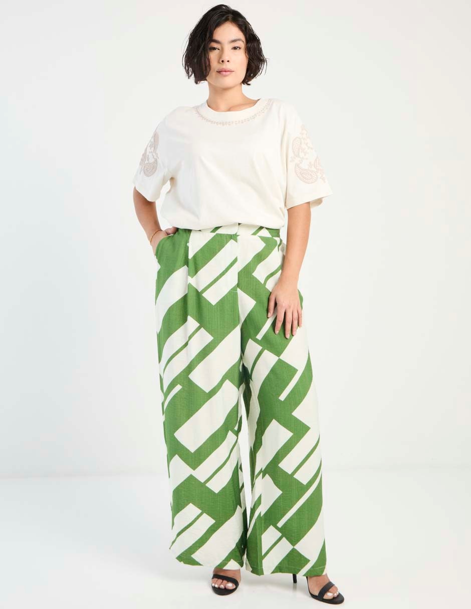 Pantalón relaxed amplio para mujer 3