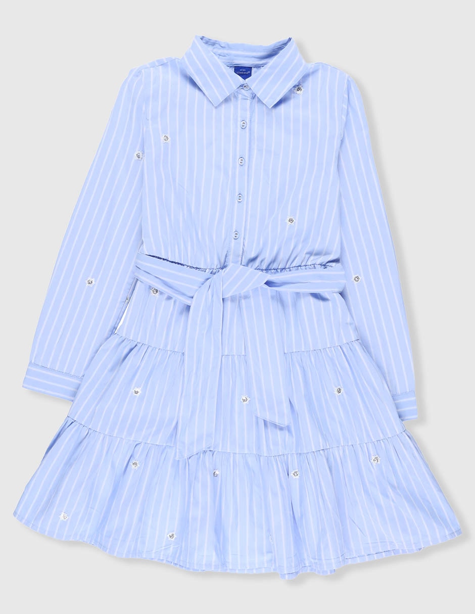 Vestido manga con puño para niña Vestido manga con puño para niña