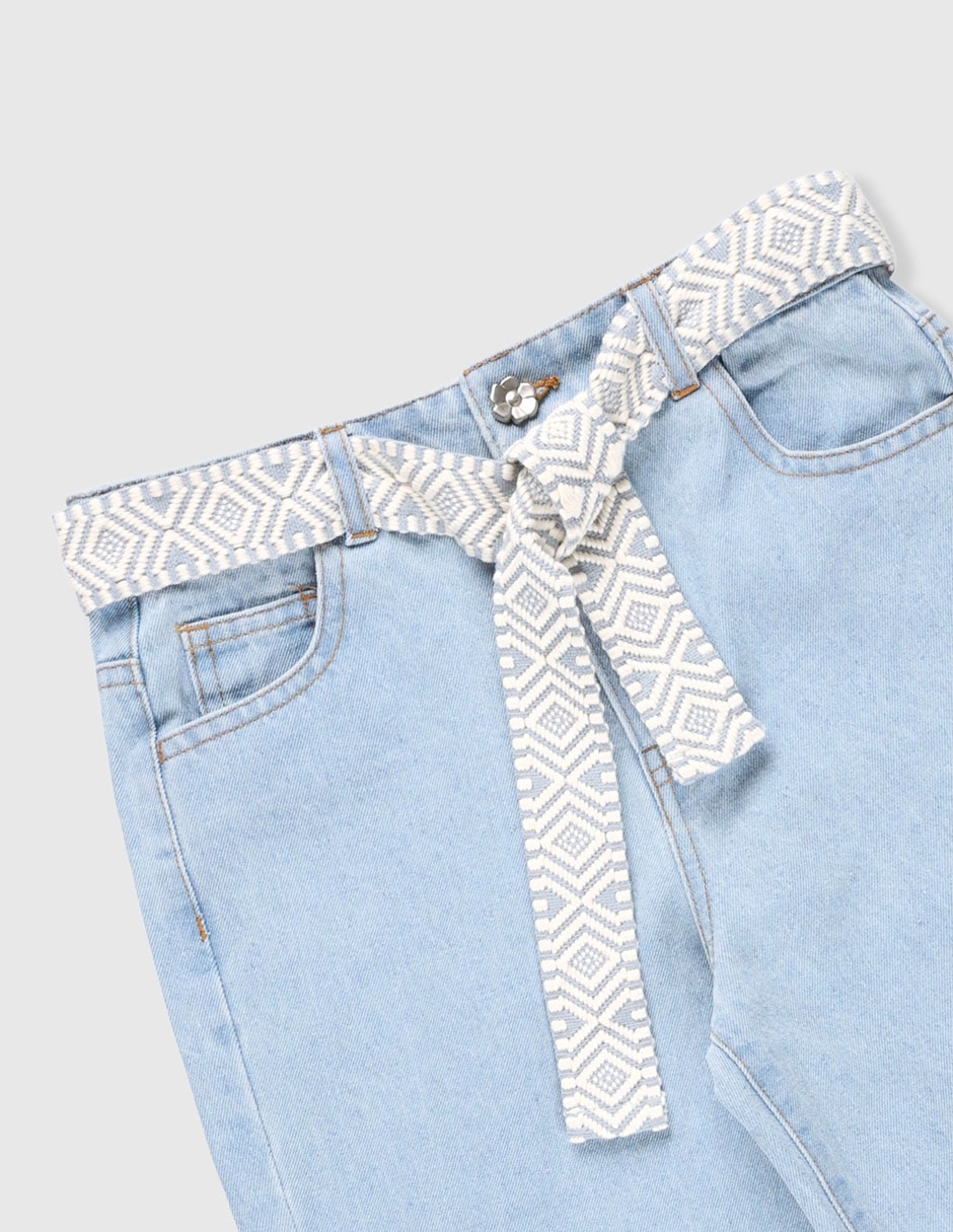 Jeans amplio para niña 6