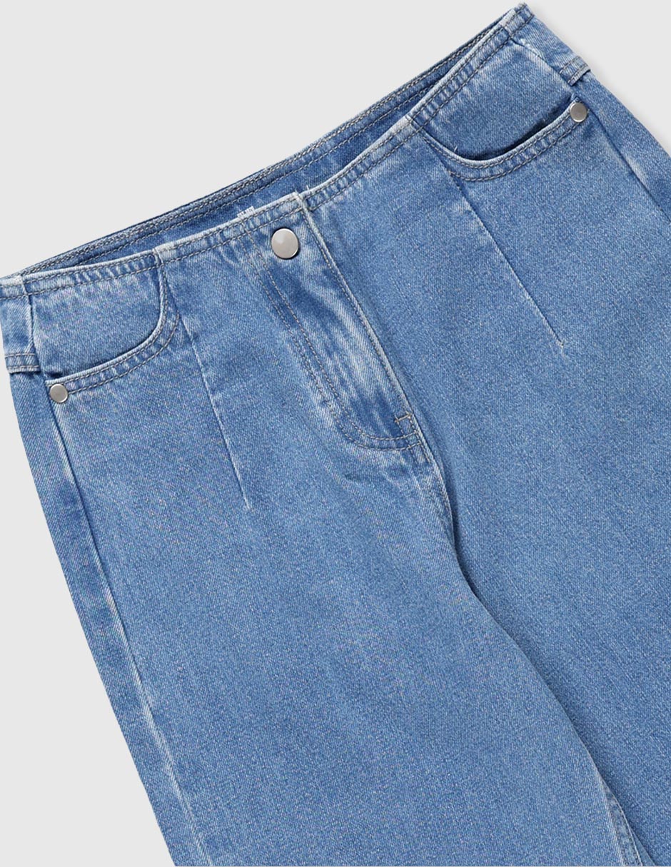 Jeans baggy Weekend lavado claro para niña