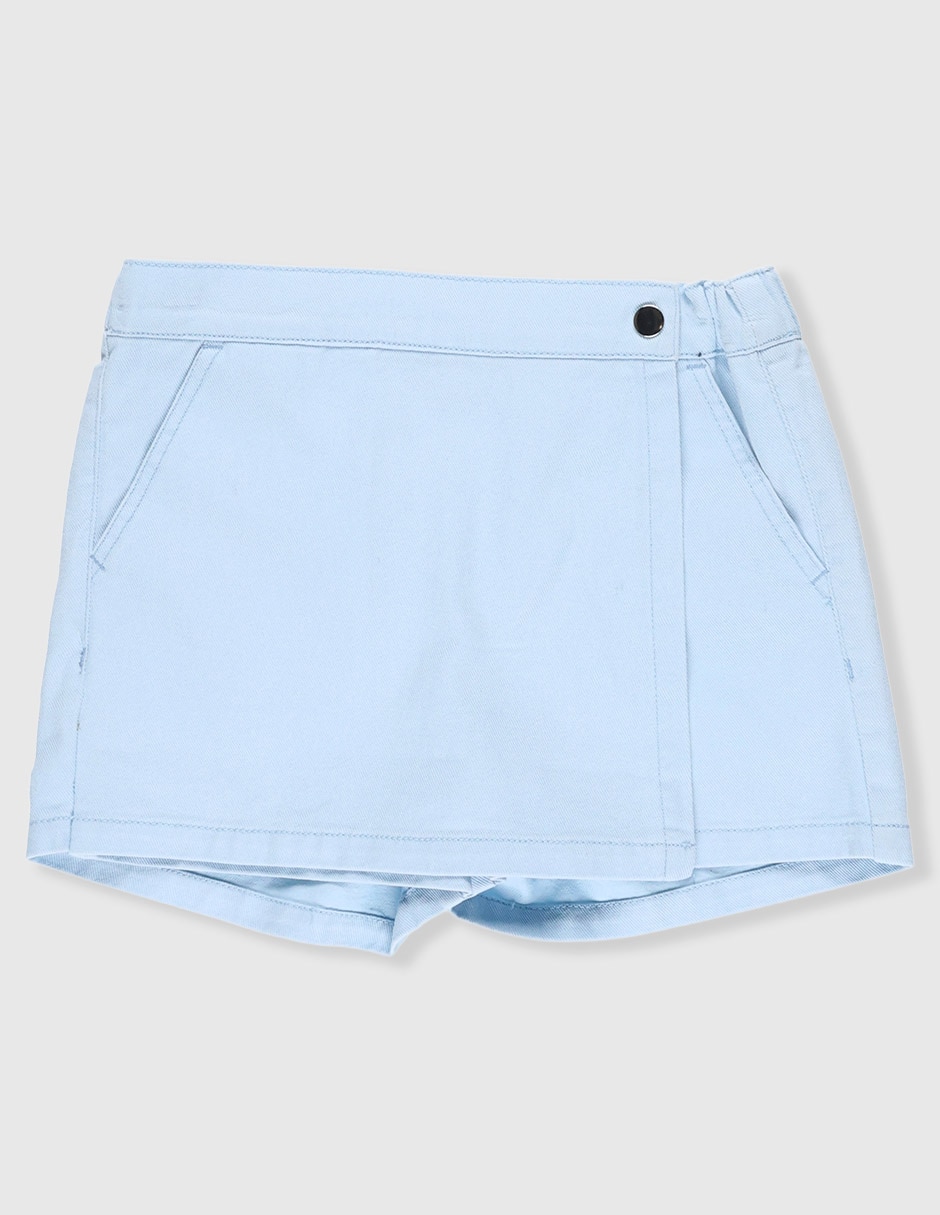 Falda short de algodón para niña Falda short de algodón para niña