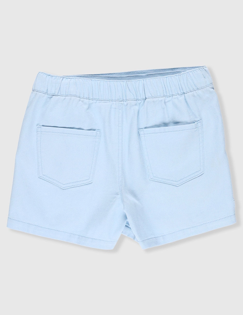 Falda short de algodón para niña