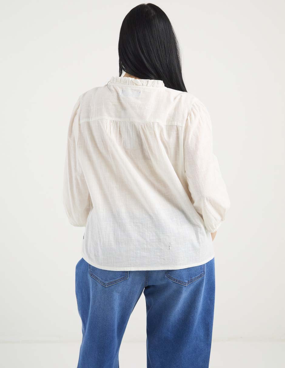 Blusa Weekend Plus manga 3/4 para mujer