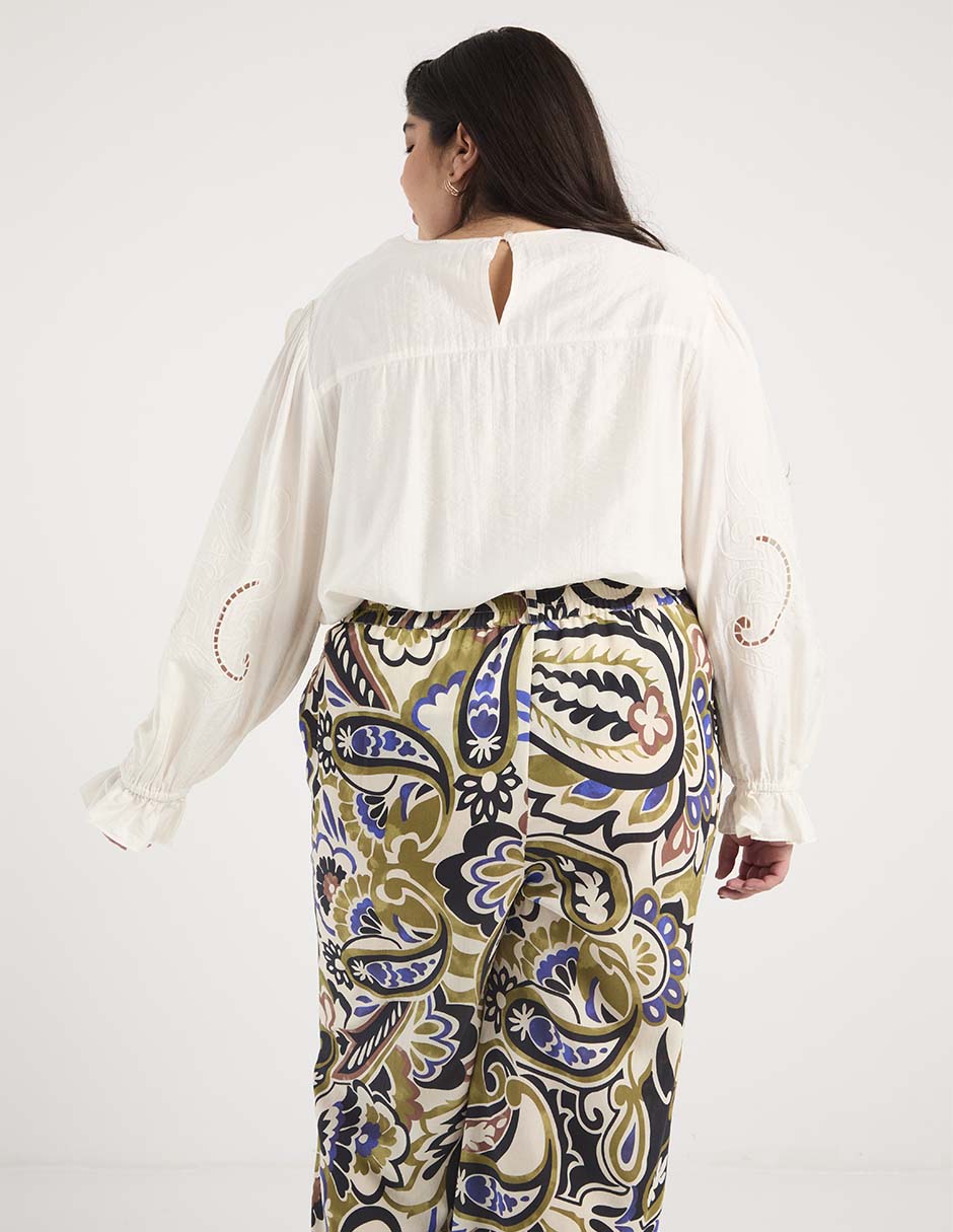 Blusa Weekend Plus manga larga para mujer