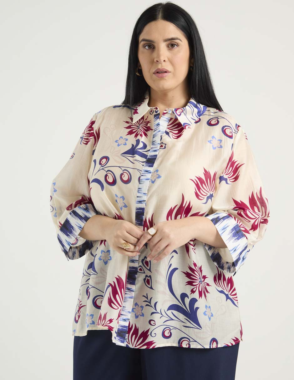 Blusa Weekend Plus manga 3/4 para mujer
