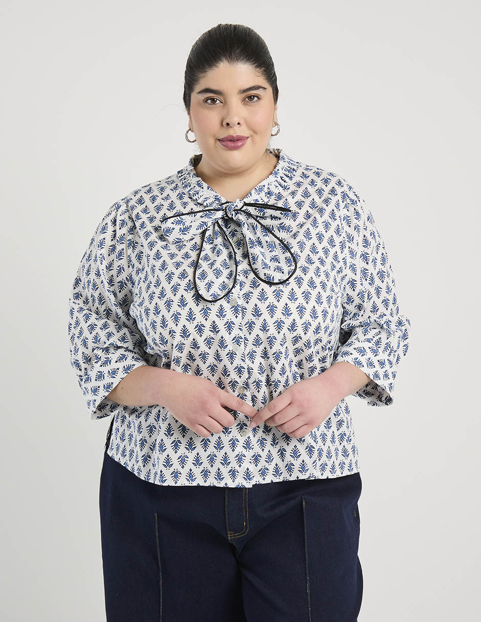 Blusa Weekend Plus manga 3/4 para mujer