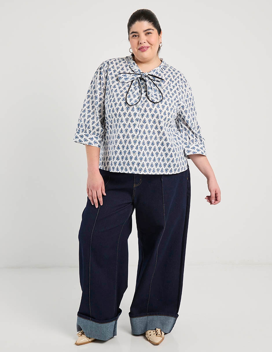 Blusa Weekend Plus manga 3/4 para mujer