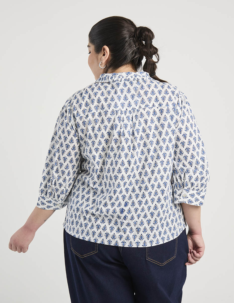 Blusa Weekend Plus manga 3/4 para mujer
