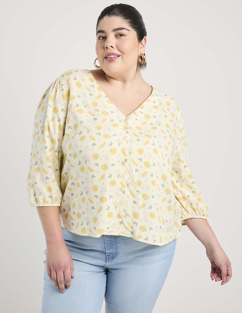 Blusa Disney Dtr manga 3/4 para mujer 1