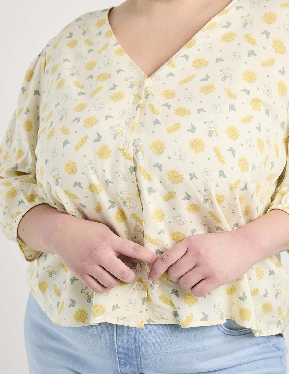 Blusa Disney Dtr manga 3/4 para mujer 10