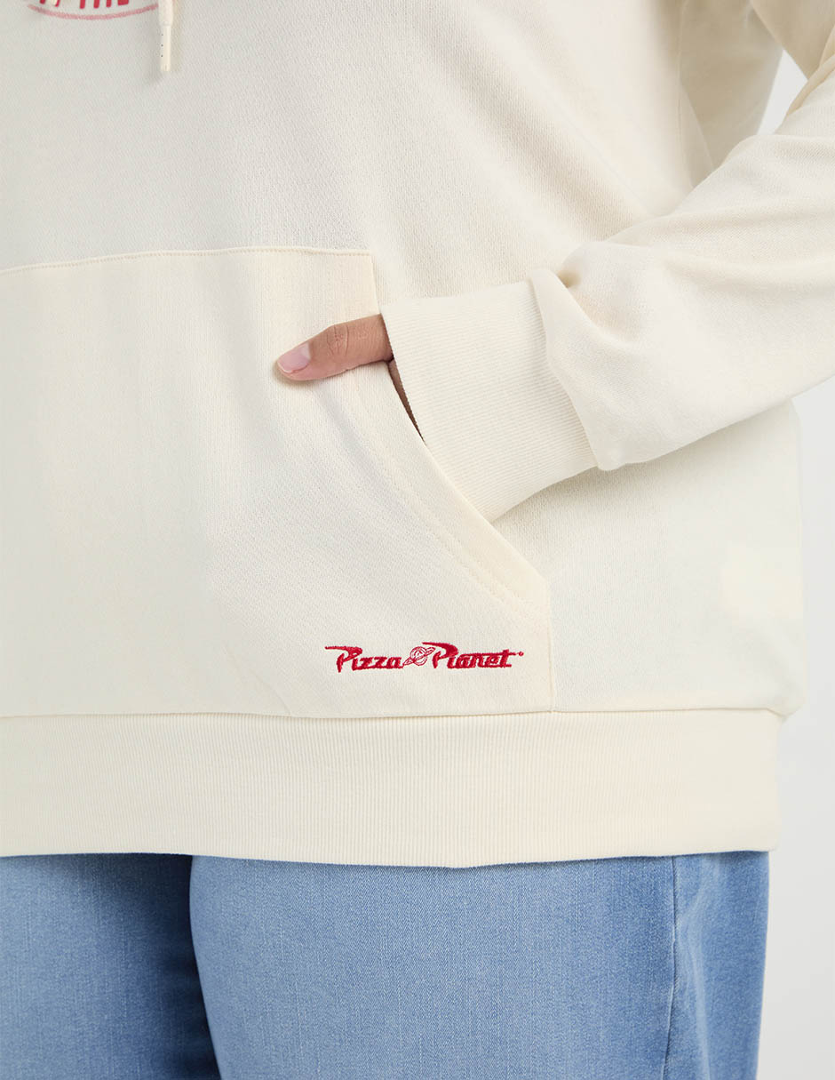 Sudadera con capucha y bolsa para mujer