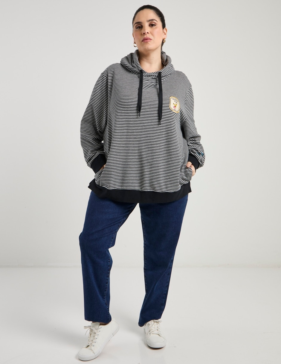 Sudadera con capucha y bolsa para mujer 2