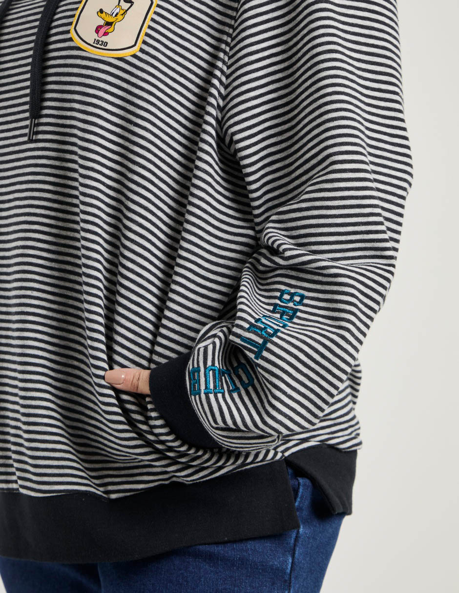 Sudadera con capucha y bolsa para mujer