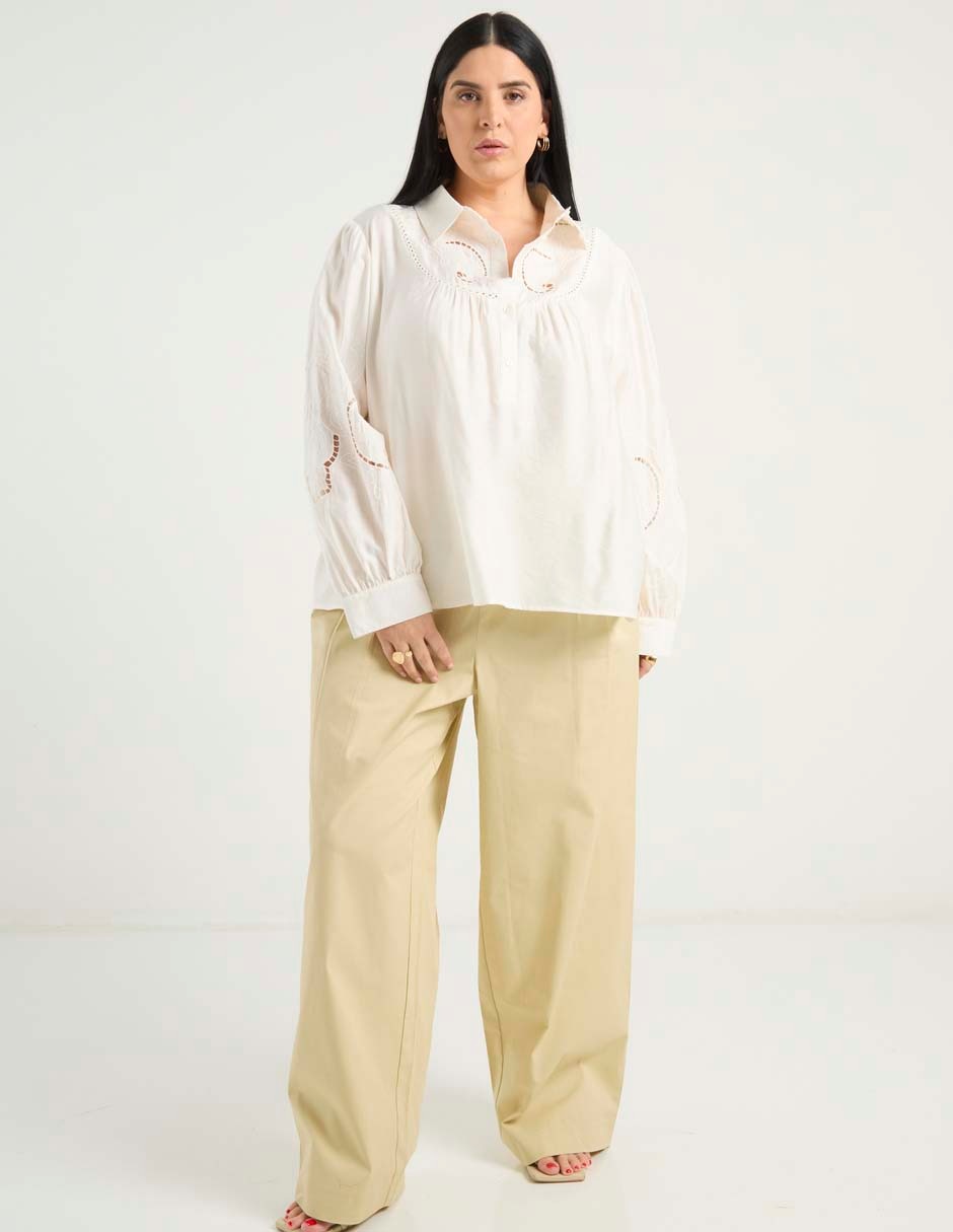 Blusa manga larga para mujer 8