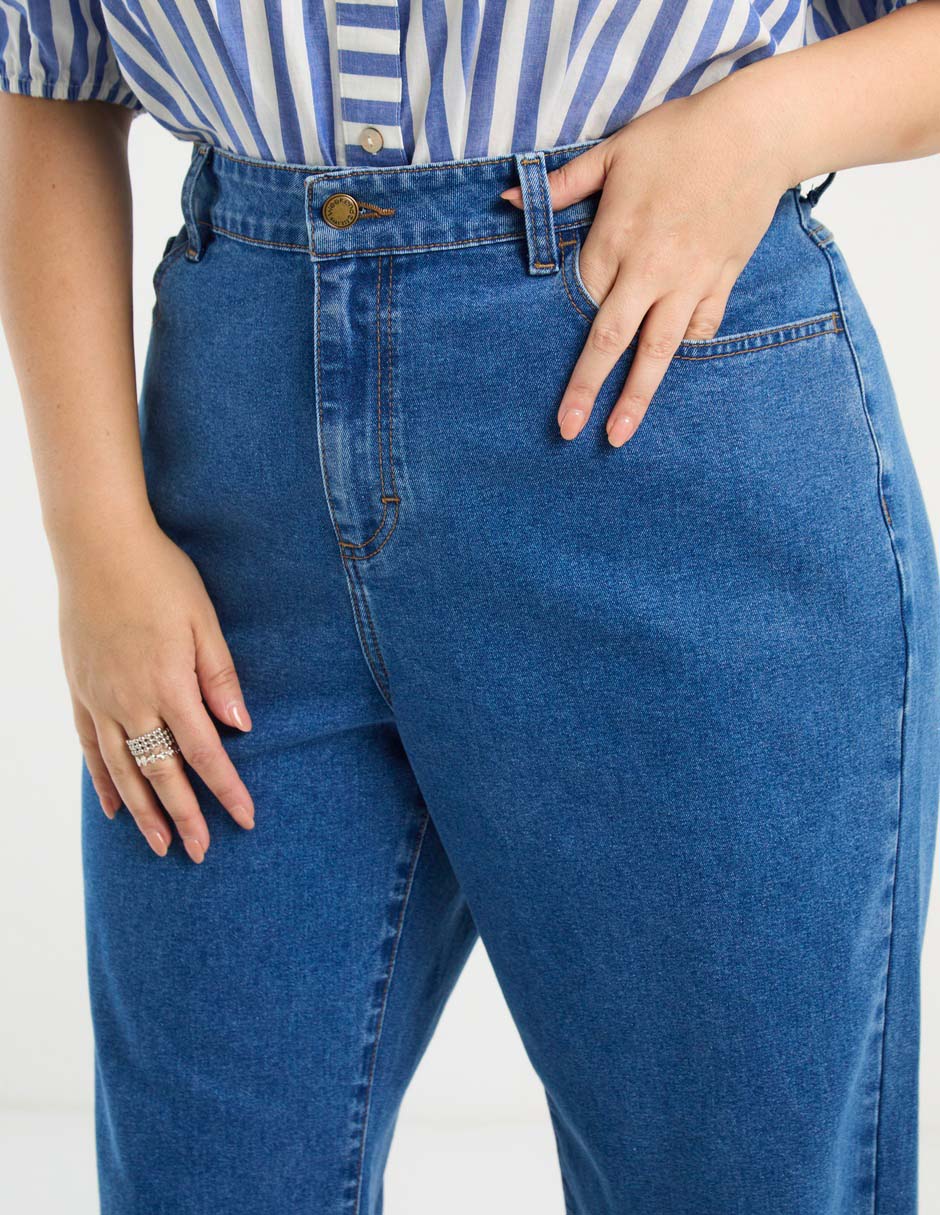 Jeans wide leg para mujer 2